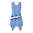 thumbnail image 1 of HELLHERO Beach Midi Dress, Star Stripe Irregular Hem Sleeveless Sundress, Side Pockets With Side Pockets Summer Sleeveless Dress for Cocktail Party Christmas Party, 1 of 8