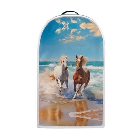 HELLHERO Beach Running Horse Pattern Kitchen Blender Dust Covers, Oil Proof for Home Kitchen Indoor