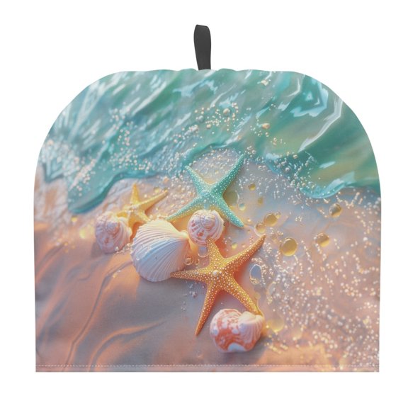 HELLHERO Beach Shell Scene Tea Cozies Covers Easy to Clean with for Starfish