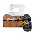 thumbnail image 1 of HELLHERO Beautiful & Practical Fusion Sewing Machine Mat to Store Bobbins Protective Mat Fabric Polyester 25.2×24.4 Inch, Christmas, 1 of 5