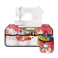 thumbnail image 1 of HELLHERO Beautiful & Practical Fusion Sewing Machine Pad Foldable Polyester Fabric Waterproof Christmas Snowmen and Music for Woman Gifts Travelling, Christmas, 1 of 5