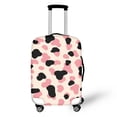 thumbnail image 1 of HELLHERO Beige Black Pink Spots Luggage Cover for Family, Polyester Protective Breathable Suitcase Cover All Size, 1 of 5