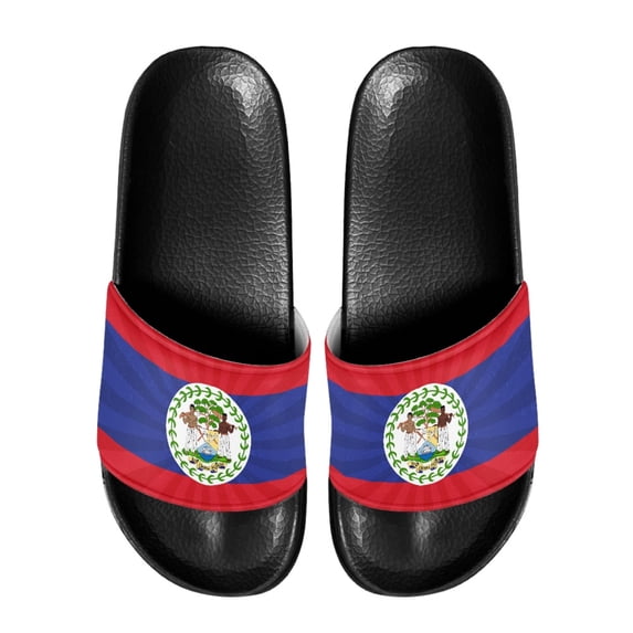 HELLHERO Bermuda Flag Comfortable House Slides, Anti-Slip Sole Shock-Absorbing Sole Slide Sandals for Summer Voyage Beach