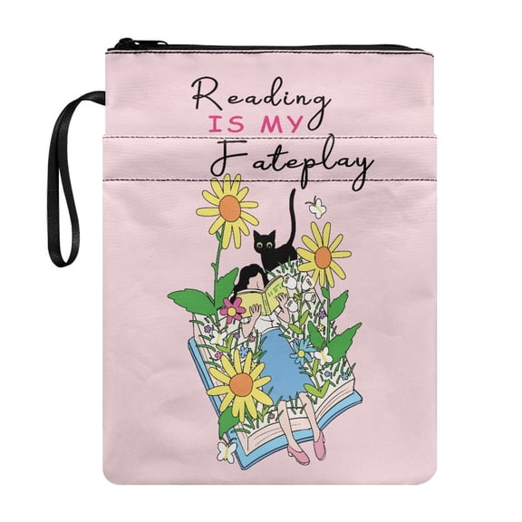 HELLHERO Bible Case Bag, 11.4 Inch X 8.66 Inch with Book Protection for Classic Tote Bags, Protector Wrap Bag Retro for Books Lovers Mother Reading Lovers