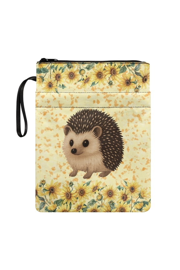 Bible Case Bag Book Club Gifts Book Organzoer Holder with Pocket Polyester Carrying Book Case Lightweight for Hardcover Notebook Bible Journal Fater 8.66 x 11.42