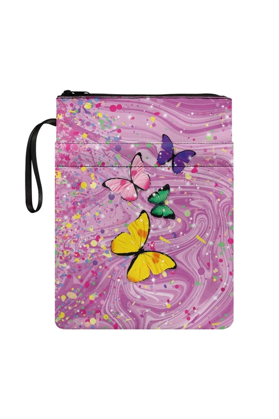 Bible Case Bag Gift Christian Bag with Lightweight Polyester Fabric Book Storage Bag Handle for Class Women 11.42 x 8.66 Inch