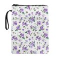 thumbnail image 1 of HELLHERO Bible Case Bag Retro Protector Wrap Bag with Zipper Polyester Fabric Book Carrying Case Book Protection for Bible Readers 11.4 Inch X 8.66 Inch, Violet Pansies, 1 of 8