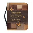 thumbnail image 1 of HELLHERO Bible Case Protective for Church Prayer Daily Travel, PU Leather Large Capacity Portable Bible Cover Carrying Organizer, 1 of 12