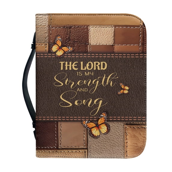 HELLHERO Bible Case Protective for Church Prayer Daily Travel, PU Leather Large Capacity Portable Bible Cover Carrying Organizer