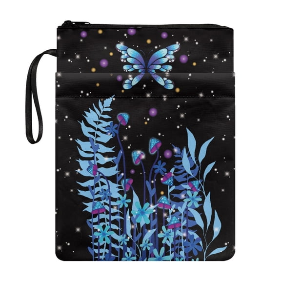 HELLHERO Bible Cover Case for Student, 11.42 x 8.66 Inch Book Organzier Holder with Pocket, Bible or Book