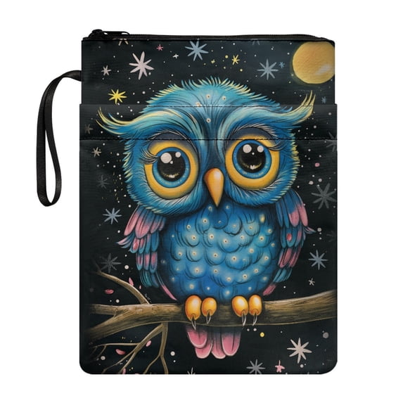HELLHERO Bible Owl Case Bag Reusable Polyester Book Protection Easy Carry Book Case with Waterproof Book Organzoer Holder