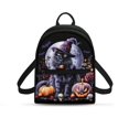 thumbnail image 1 of HELLHERO Black Cat Small Backpack, Adjustable Strap Polyester Mini Backpack for Shopping Travel, Lightweight Mini Polyester Backpacks, 1 of 8
