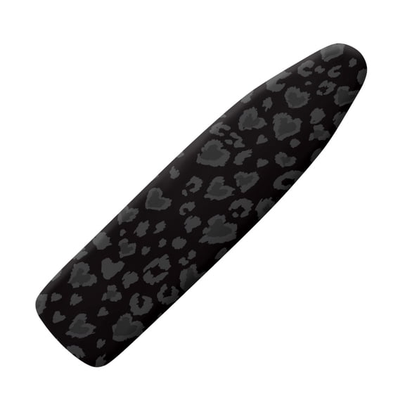 HELLHERO Black Leopard Pattern Ironing Board Cover, 15×54inch, This Cover Fits Most Standard Boards, Dust - Proof Ironing Accessory for Home Decoration