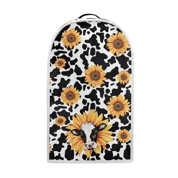 HELLHERO Blender Cover Spill-Proof with Hand Strap 15.94"H x 9.45"L x 7.28"W Multifunctional, Cow and Sunflower Pattern