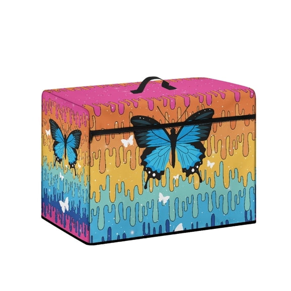 HELLHERO Blue Butterfly Sewing Machine Protector Stylish Lightweight Protective Cover Ideal Gifts for Mom