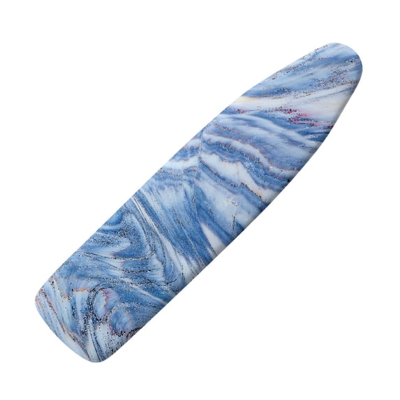 HELLHERO Blue Marble Pattern Ironing Board Covers Washable Soft Fabric for Home Laundry Room Use