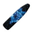 thumbnail image 1 of HELLHERO Blue Rose Heart Butterflies Iron Board Cover 3 Fasteners Elastic Edge Soft Ironing Cover 15x54 Inch(Not Heat Insulating), 1 of 5