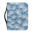 thumbnail image 1 of HELLHERO Blue White Snowflake Bible Cover for Church Outdoor Bible Study, Bookmark Belt Bible Covers PU Leather Zipper Bible Holder, 1 of 12