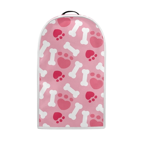 HELLHERO Bone Heart Paws Coffee Machine Dust Cover for Kitchen Counter Handle for Kitchen Use with Waterproof