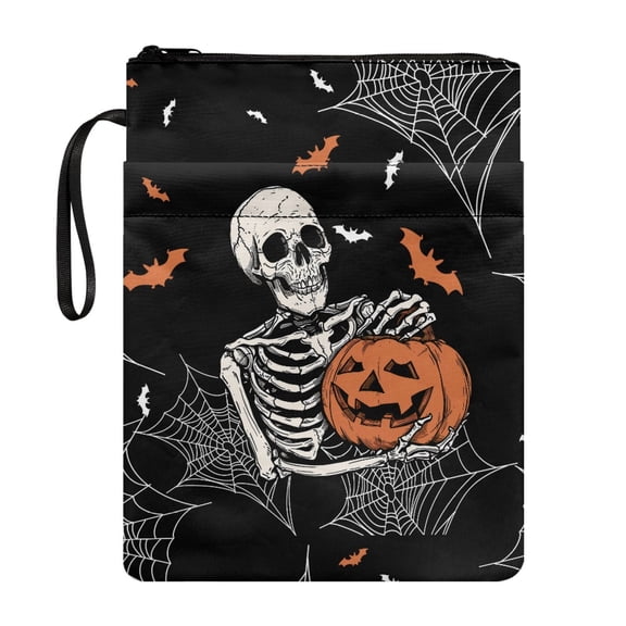 HELLHERO Book Club Gifts Bible Case with Waterproof Handle Polyester Fabric for Teachers Class Office Pocket Book Organzoer Holder Pocket 11.42 x 8.66 Inch