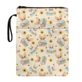 thumbnail image 1 of HELLHERO Book Cover Sleeve Pouch with Decorative Design Polyester Fabric Easy Carry Book Case Book Covers Washable Book Carrying Case with Pocket, Corgi Sunflower Books, 1 of 8