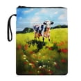 thumbnail image 1 of HELLHERO Book Cover Sleeve Protector Wrap Bag Lightweight Book Storage Bag Book Protection with Book Organzoer Holder 11.42 x 8.66 Inch, 1 of 8