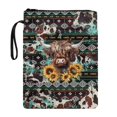 thumbnail image 1 of HELLHERO Book Cover Sleeve Reusable with Washable Waterproof Polyester Bible Tote Bags for Mother Hardcover Notebook Journal Textbooks Paperbacks Pocket, 1 of 8