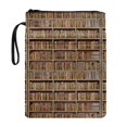 thumbnail image 1 of HELLHERO Book Cover with Decorative Design Polyester Fabric Washable Protector Wrap Bag for Paperbacks Zipper Travel Bookshelf Row, 1 of 8