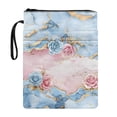 thumbnail image 1 of HELLHERO Book Covers with Handle Polyester Fabric Book Sleeve Protector Pouch with Decorative Design for Travel Book Organzier Holder Washable, 1 of 7