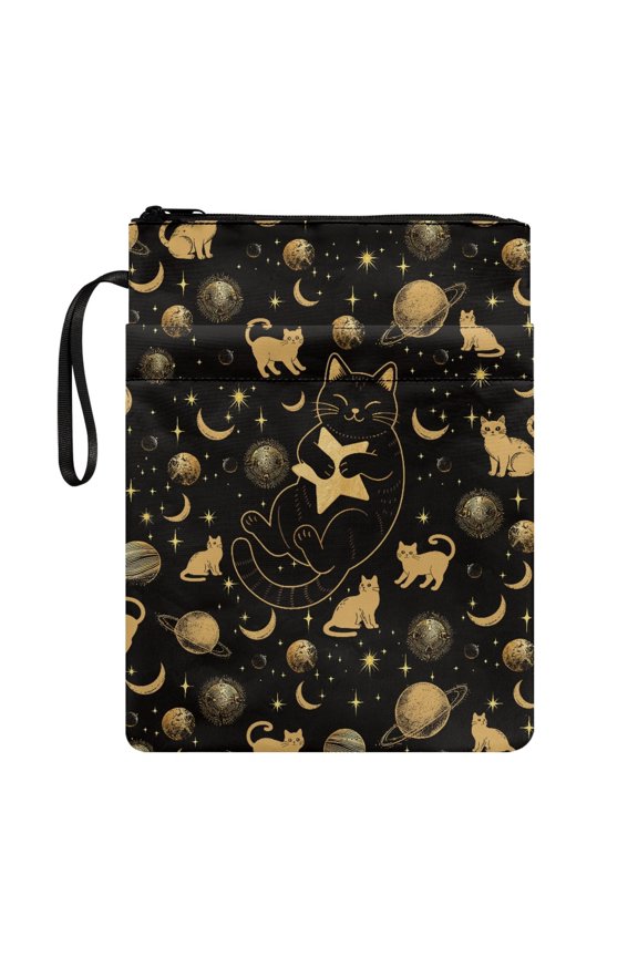 Book Lovers Gift Book Organizer Bag with Pocket Book Protection Polyester Fabric for Mother Bible Book Organzoer Holder Waterproof 11.42 x 8.66 Inch