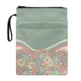 thumbnail image 1 of HELLHERO Book Lovers Gift Book Sleeve, 11.4 Inch X 8.66 Inch Polyester Carrying Book Case Book Storage Bag Book Carrying Case with Pocket, Gift for Women, Retro Daisies, 1 of 7