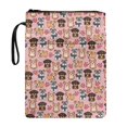 thumbnail image 1 of HELLHERO Book Organizer Bag Polyester Protector Wrap Bag Easy Carry Book Case with Handle Bible Case Bag Book Organzier Holder, 11.4 Inch X 8.66 Inch, Cartoon Dog, 1 of 6