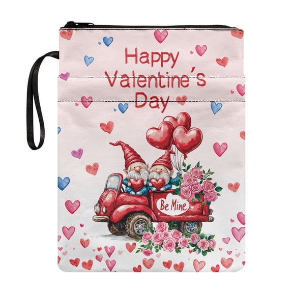 HELLHERO Book Organizer Bag with Pocket for Women Bible Case Bag Reusable for Classroom Library