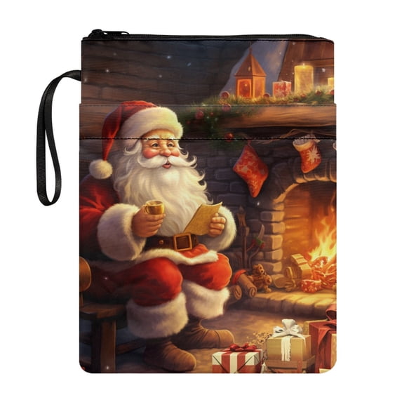 HELLHERO Book Protector, 11.42 x 8.66 Inch with Handle for Book Club Gifts Book Sleeve Protector, Book Carrying Case Vintage