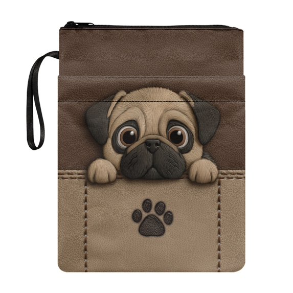 HELLHERO Book Protector Book Cover Carrying Case Polyester Fabric Waterproof Book Sleeve Protector with Book Protection for Textbooks Paperbacks Bag