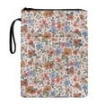 thumbnail image 1 of HELLHERO Book Protector for Readers, 11.4 Inch X 8.66 Inch Protector Wrap Bag with Lightweight, Hardcover Notebook Journal Textbooks Paperbacks Floral for Reader Floral, 1 of 8