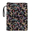 thumbnail image 1 of HELLHERO Book Sleeve Protector, 1 pc Polyester Waterproof Carrying Book Case for Notebook, 11.4 Inch X 8.66 Inch, Fantasy Butterflies, 1 of 8