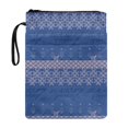 thumbnail image 1 of HELLHERO Book Sleeve Protector with Pocket Book Protection Polyester Fabric Book Cover Carrying Case for Reader Hardcover Notebook Journal Textbooks Paperbacks 11.42 x 8.66 Inch Snowflake, 1 of 8