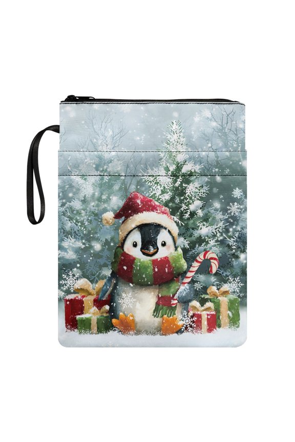 Book Sleeve Protector Pouch, 1 pc Polyester Waterproof Book Organzier Holder for Travel, 11.4 Inch X 8.66 Inch