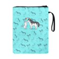 thumbnail image 1 of HELLHERO Book Sleeve Protector Pouch with Zipper Lightweight Polyester Protector Wrap Bag for Readers Stationery, Accessories 11.4 Inch X 8.66 Inch Huskies, 1 of 6