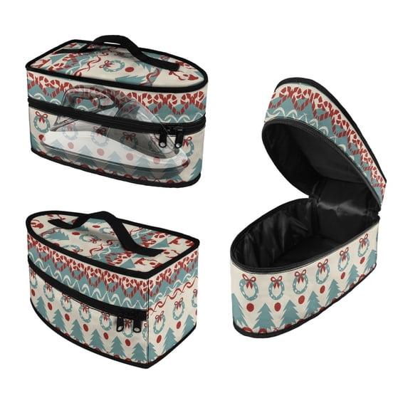 HELLHERO Bow Tree Pattern Steamer Oganizer Irons Accessories Durable & Protective Carrying Case Durable & Protective Organizer, Case Only