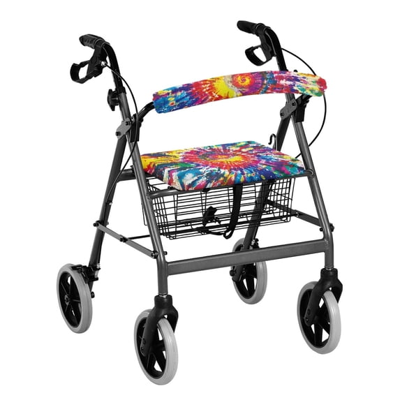 HELLHERO Breathable Covers Accessories for Elderly Walkers Breathable Fabric Dust Proof Most Standard Sized Colorful Tie Dye Patterns