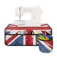 thumbnail image 1 of HELLHERO British Union Jack Flag Pattern Sewing Machine Mat with Storage Cylinder Storage Pockets Easy to Carry 25.2×24.4 Inch, 1 of 5