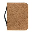 thumbnail image 1 of HELLHERO Brown PU Leather Bible Cover with Handle, Protective Carrying Case Bag for Church, Outdoor Prayer and Scripture Study, 1 of 12