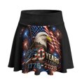 thumbnail image 1 of HELLHERO Built-in Shorts Athletic Skort, Eagle 250 Years Built-In Safety Shorts 2 Side Pockets Tennis Skirt for Outing Yoga Daily Wear, 1 of 10