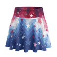 thumbnail image 1 of HELLHERO Built-in Shorts Golf Skirts, Patriotic Star Mosaic 2 Side Pockets Soft Tennis Skirts for Daily Wear Outing Travel, 1 of 10