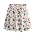 thumbnail image 1 of HELLHERO Built-in Shorts Tennis Skirt for Daily Wear Party, Star Pattern Design Polyester Spandex Blend 2 Side Pockets Tennis Skirts High Waisted, 1 of 9