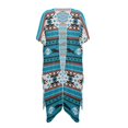 thumbnail image 1 of HELLHERO Bull Print Long Kimono Cover Up - Lightweight Breathable Beachwear for Summer Vacations & Poolside Relaxation, 1 of 5