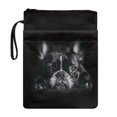 thumbnail image 1 of HELLHERO Bulldog Pattern Polyester Book Cover Sleeve for Librarian - Gift Bag for Textbooks Handle, 8.66 x 11.42, 1 of 8