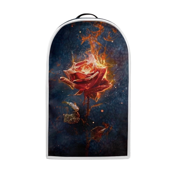 HELLHERO Burning Rose 1Set Blender Covers Polyester Dustproof for Household Users